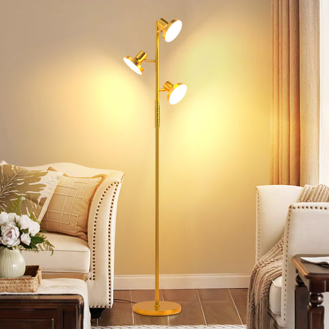 SIBRILLE FLH-036-F1 36W Floor Lamp | Gold
